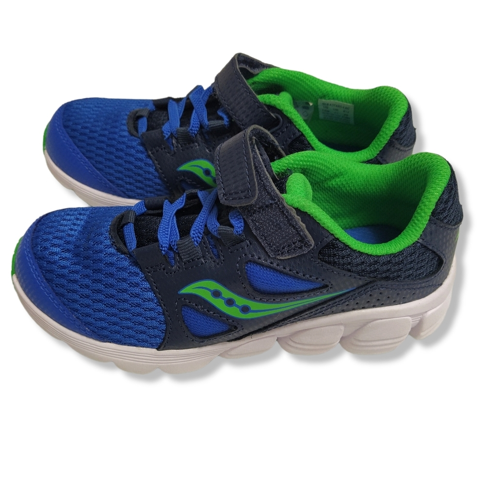 Saucony Kotaro 4 Sneaker  Color Navy/Green, Size 12M (child size)